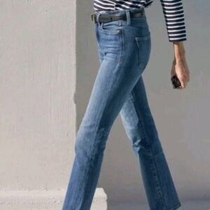 AYR The LaLa Denim Stretch 90s Straight Leg Jeans in True Story Blue Size 28